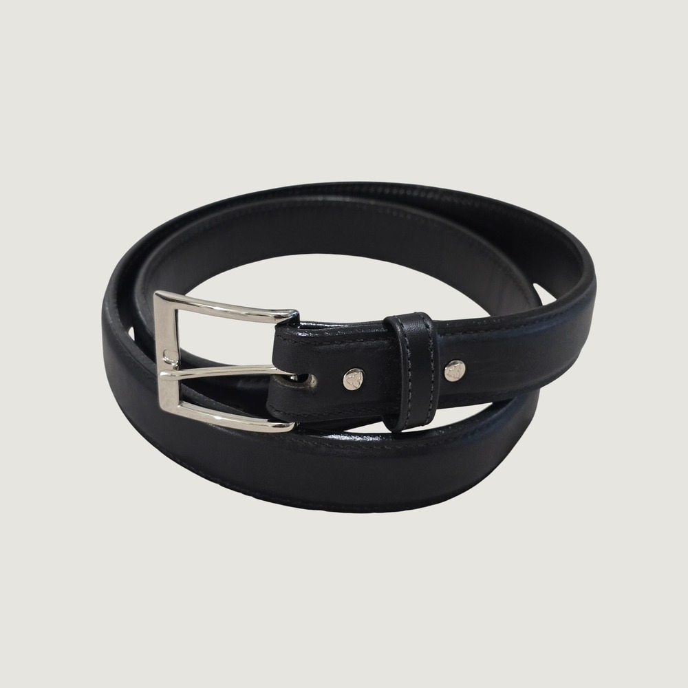 Galco SB1 44B Mens Black Leather Dress Belt Solid Brass Buckle Made in USA 44